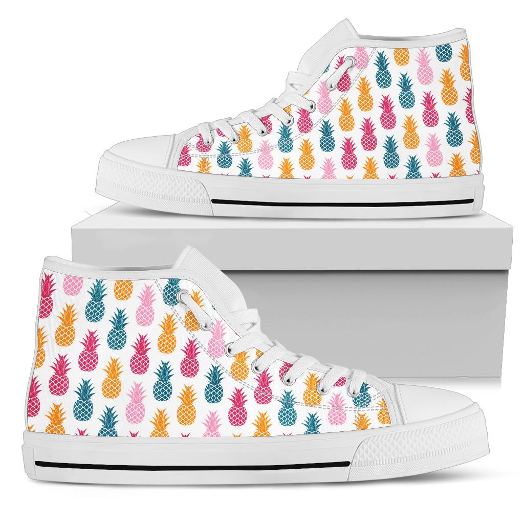 Vibrant Pineapple High Top Shoes