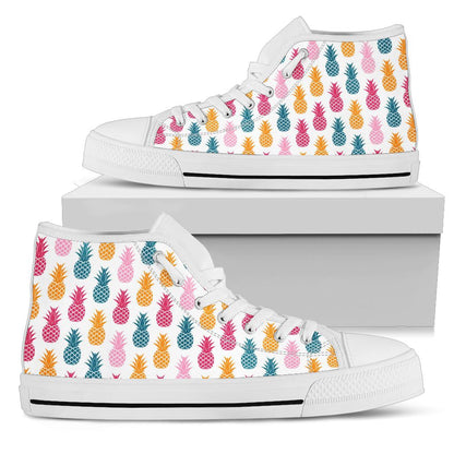 Vibrant Pineapple High Top Shoes