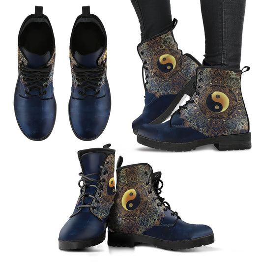 YinYang Mandala 4 Handcrafted Boots