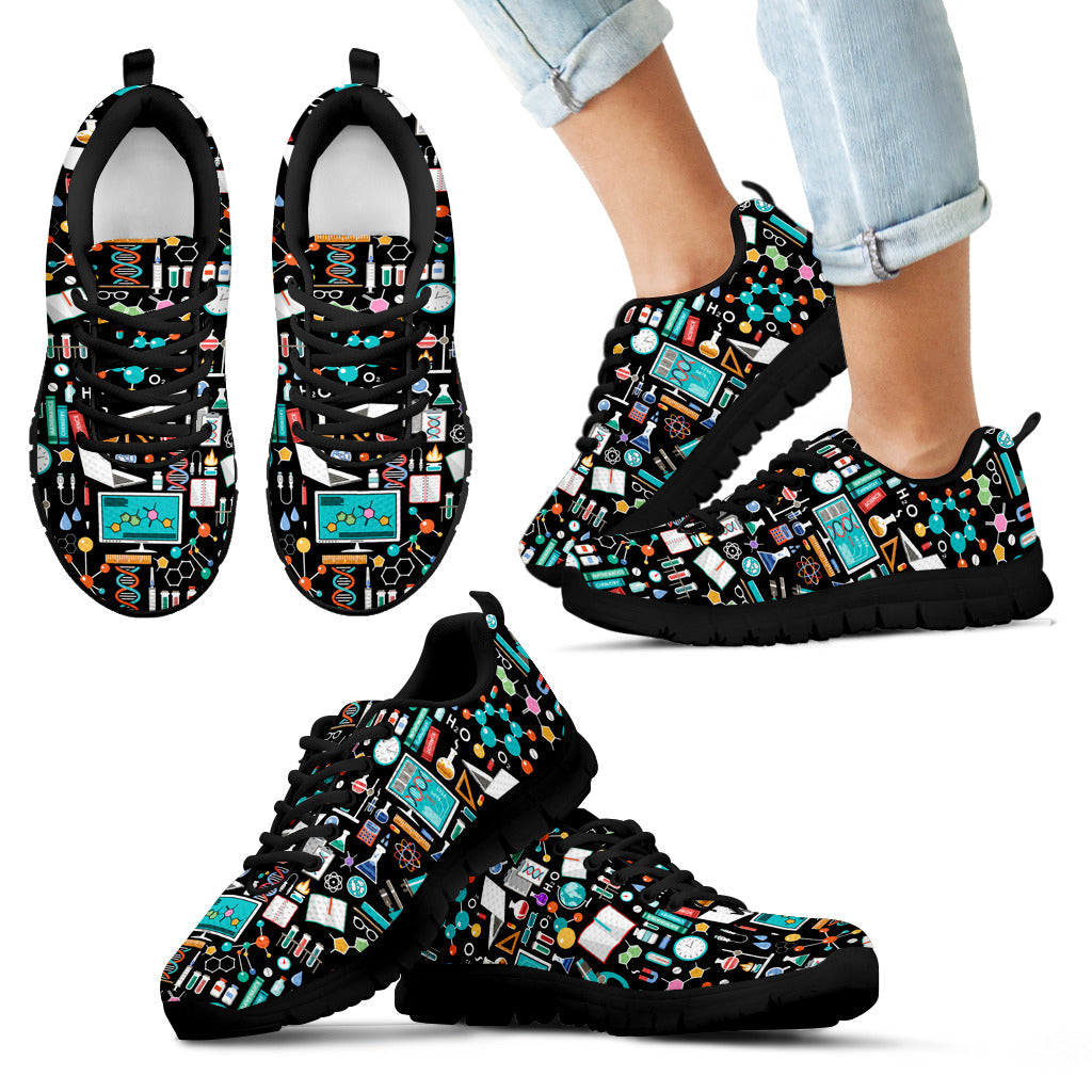 Science Pattern - Sneakers