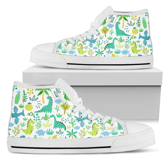 Green Kawaii Dinosour Shoes