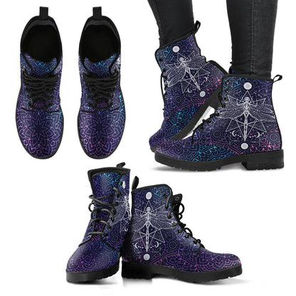 Dragonfly Mandala Printed Boots