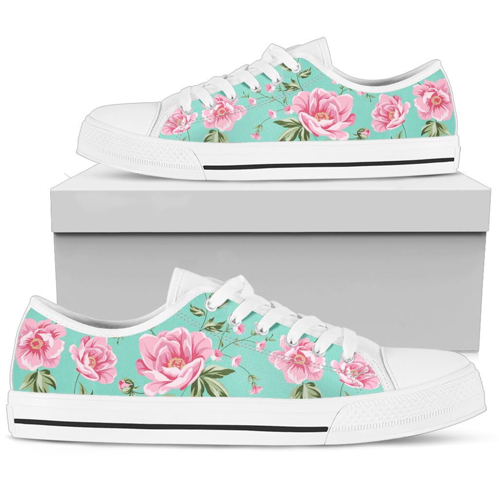 Pink Rose Shoes Low Top Sneakers for Women & Men