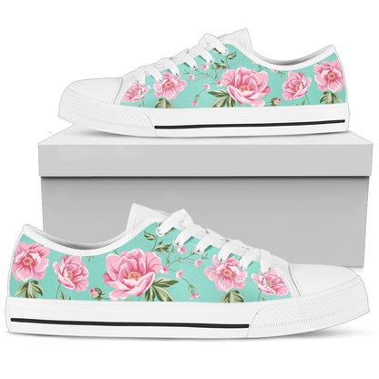 Pink Rose Shoes Low Top Sneakers for Women & Men