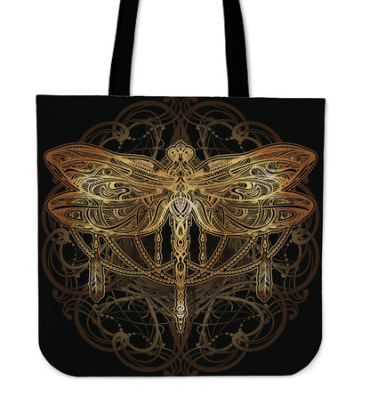 Spiritual Dragon Fly Canvas Tote Bag