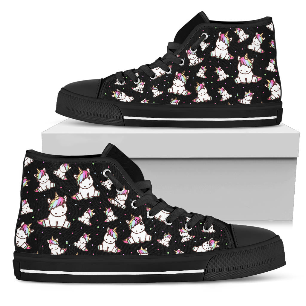 Cute Unicorn High Top Shoes