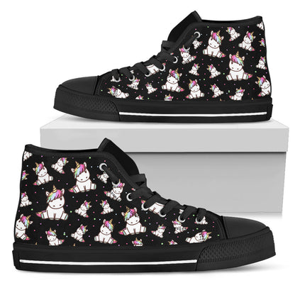 Cute Unicorn High Top Shoes