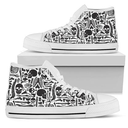Human Bones High Top Shoes