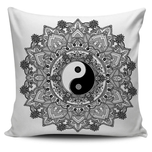 YIN YANG MANDALA SPIRITUAL PILLOW COVERS