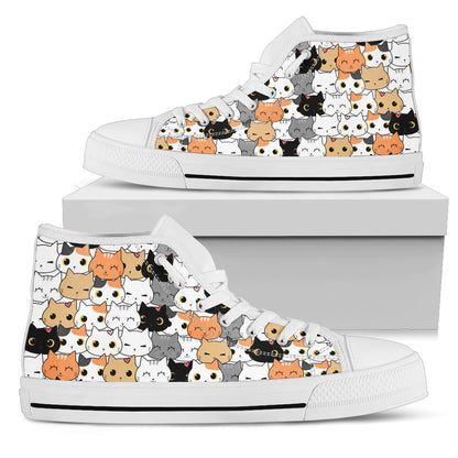 Cute Cat Shoes High Tops