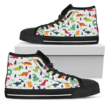 Cute Dinosaur Shoes Black Sole