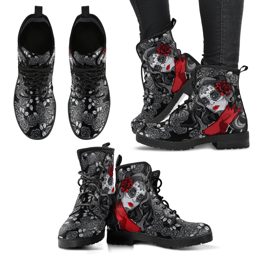 Day Of The Dead Women's Leather Boots
