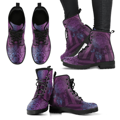 Purple Dreamcatcher Printed Boots