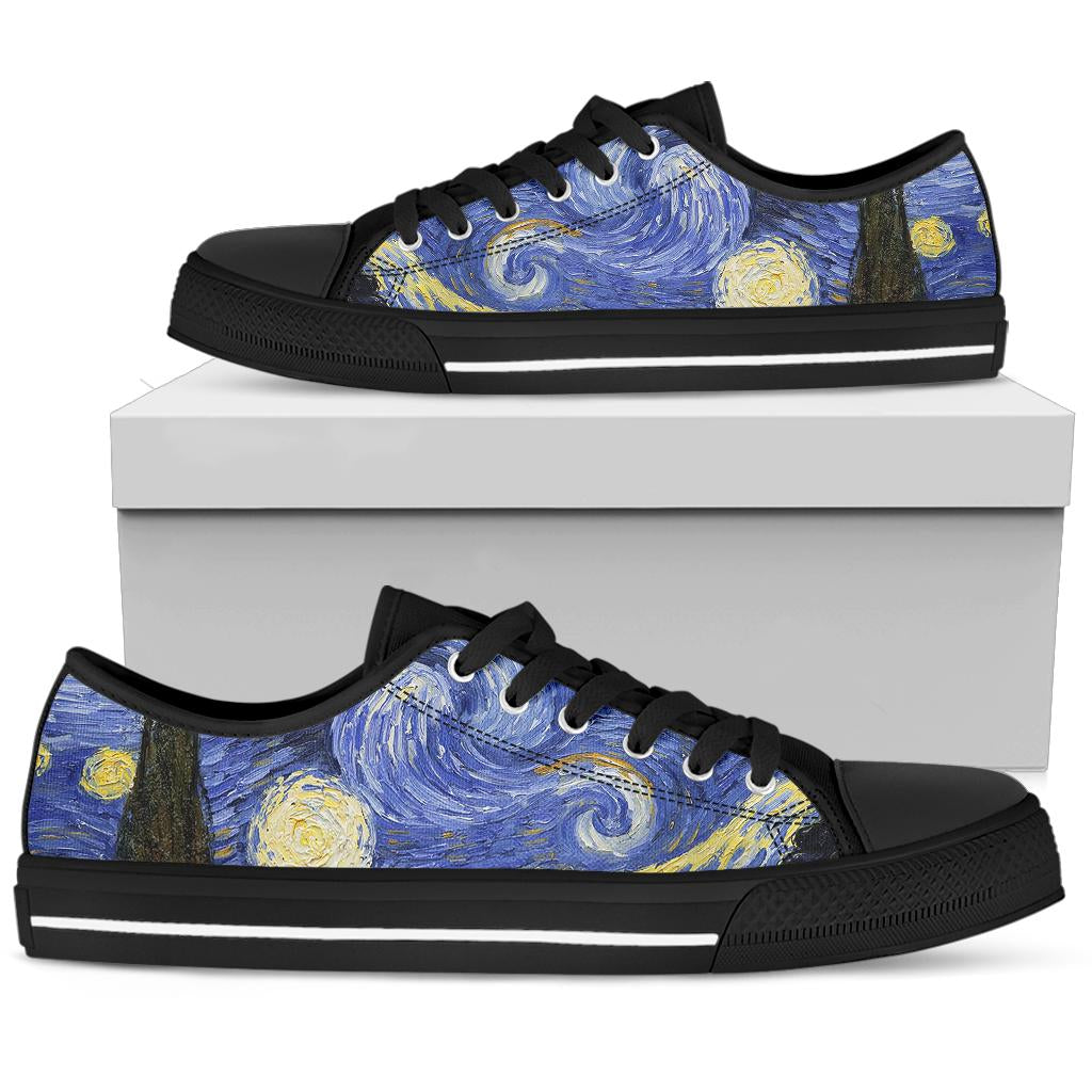 Starry Night Shoes - Black Sole