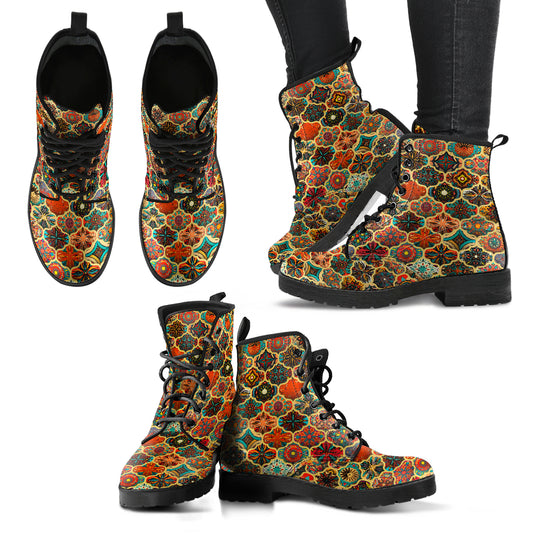 Handcrafted Bohemian Pattern 2 Boots