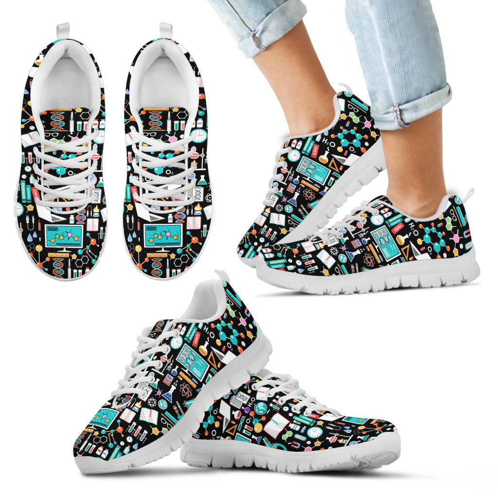 Science Pattern - Sneakers