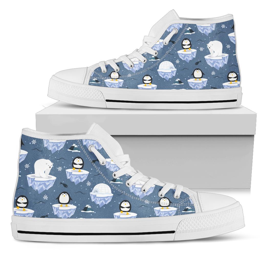 Pole Bear & Penguin High Top Shoes