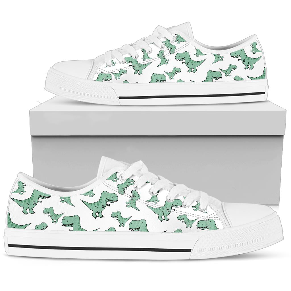 Green Dinosaur Low top Shoes