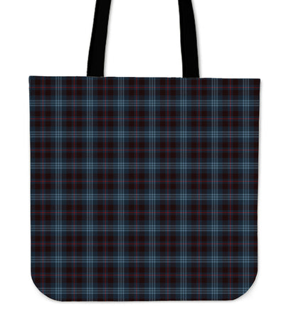 Blue Plaid Canvas Tote Bag