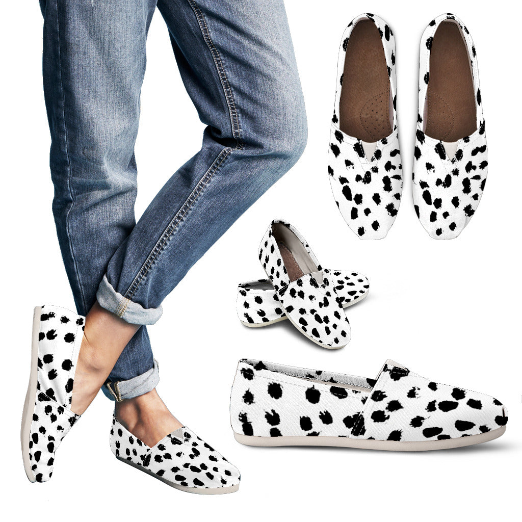 Dalmatian Print Slip-On Shoes
