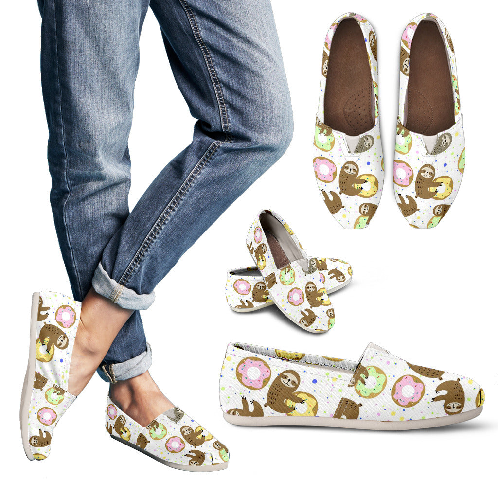 Donuts Sloth Slip-On Shoes