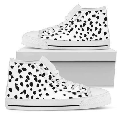 Dalmatian Print High Top Shoes