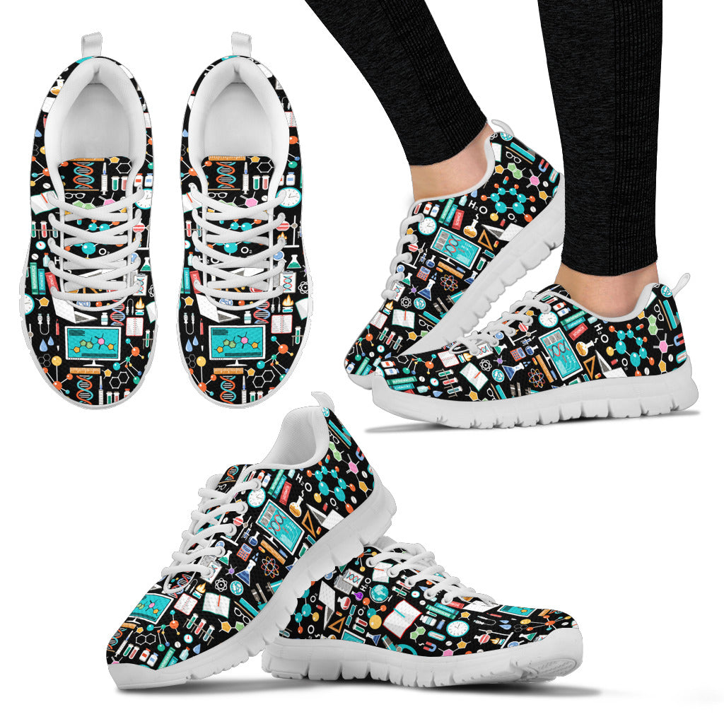 Science Pattern - Sneakers