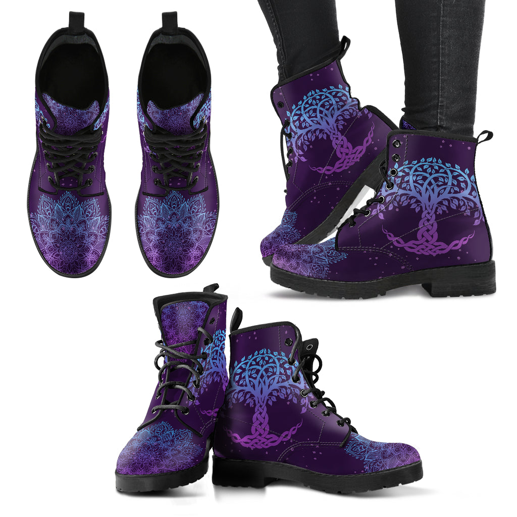 Purple Tree of Life Printed Boots product image