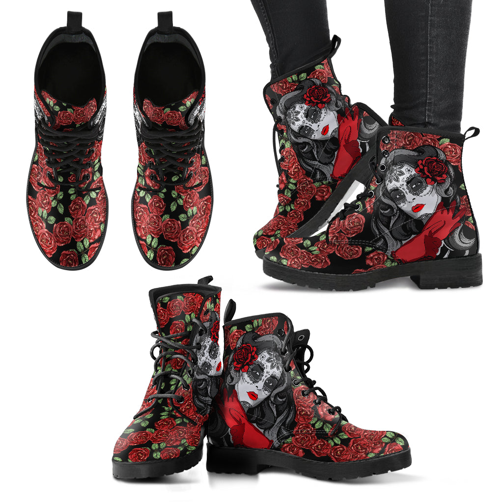 Day Of The Dead Women's Leather Boots