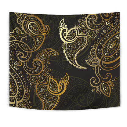 Rusty Gold Brown Decor Wall Tapestry
