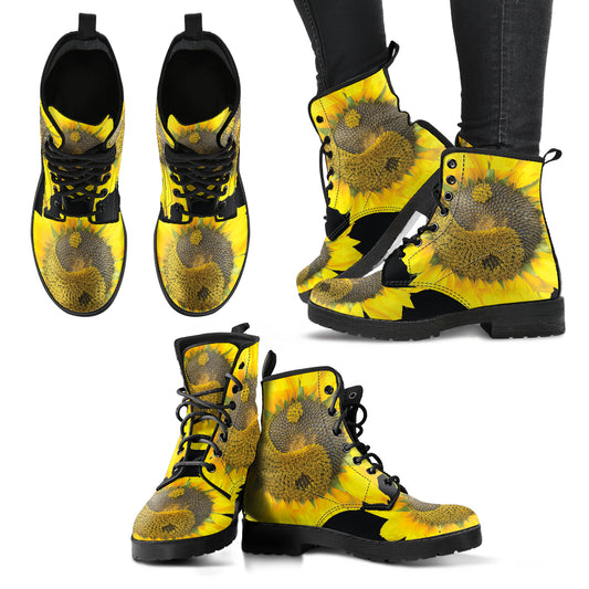 YinYang Sunflower Handcrafted Boots