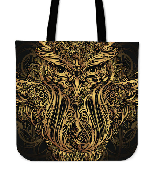 Golden Owl Tote Bag