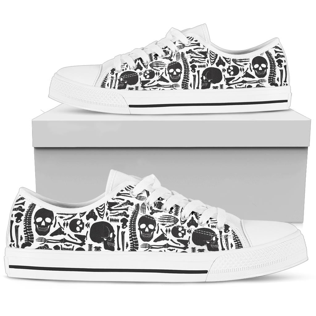 Human Bones Low Top Shoes