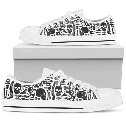 Human Bones Low Top Shoes