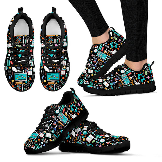 Science Pattern - Sneakers