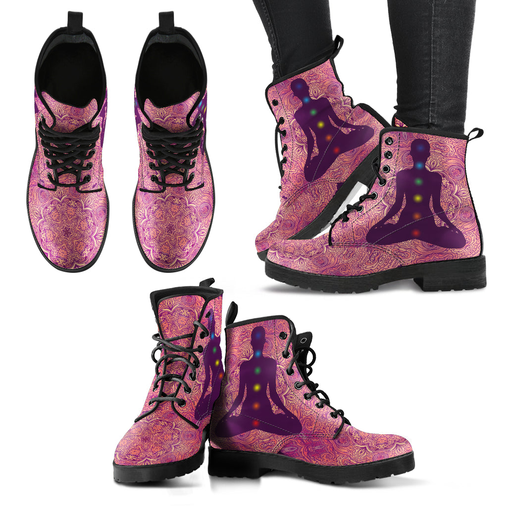 Chakra Mandala Women's Leather Boots