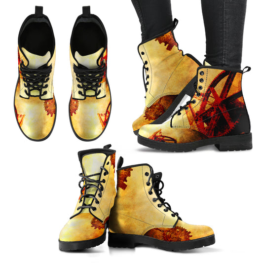 Steampunk Women's Leather Boots