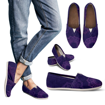 Purple Mandalas Casual Shoes