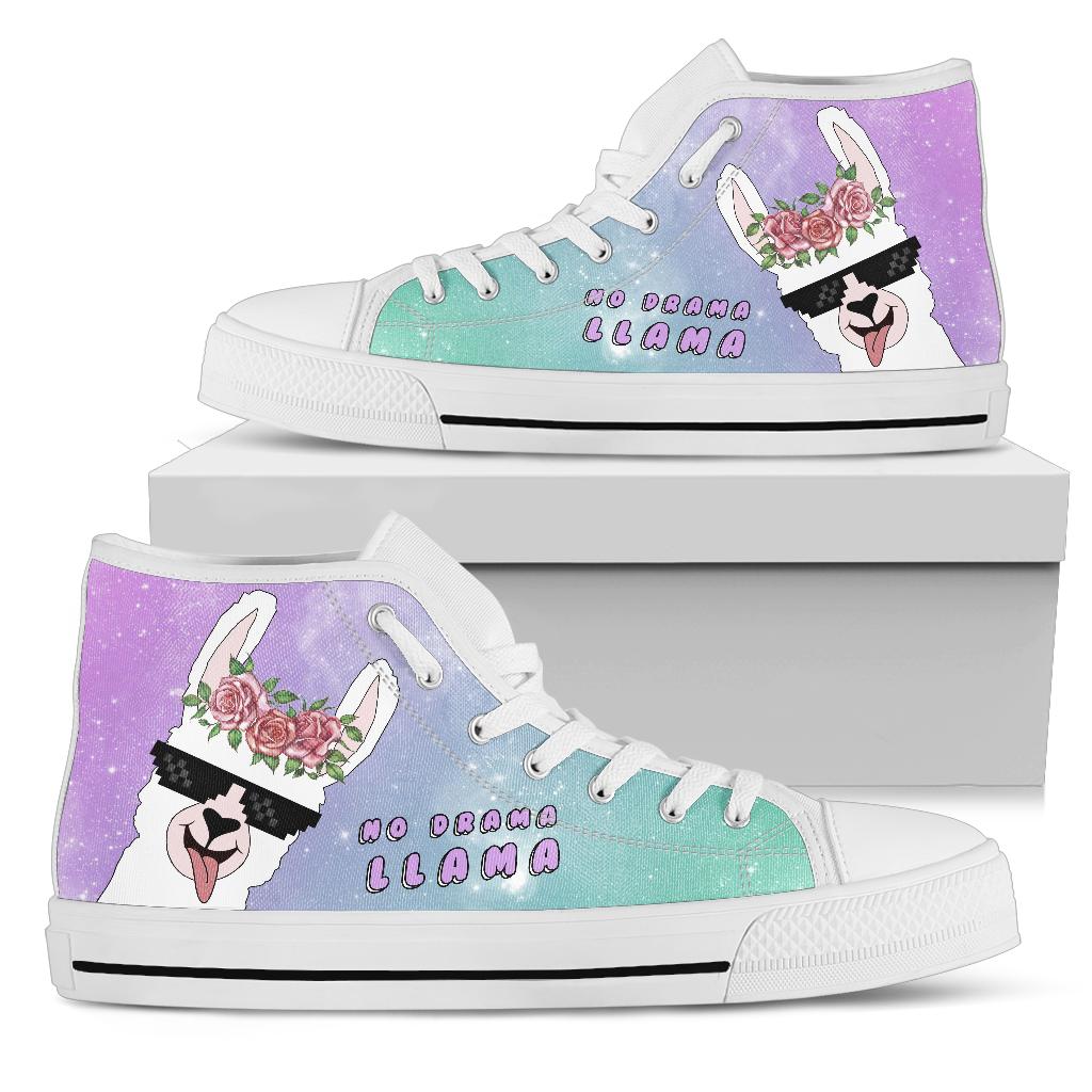 No Drama Llama High Top Shoes
