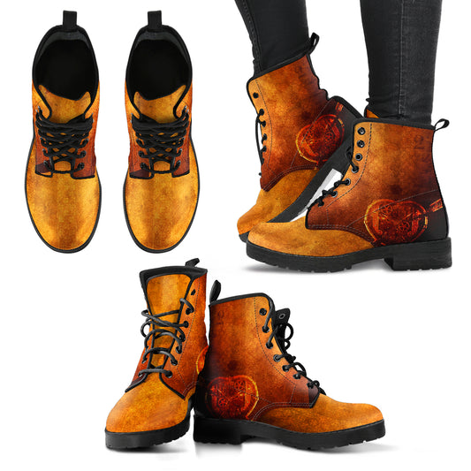 Steampunk Women's Leather Boots