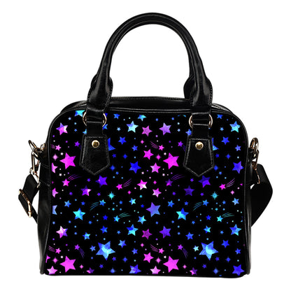 Pink & Purple Stars Shoulder Handbag
