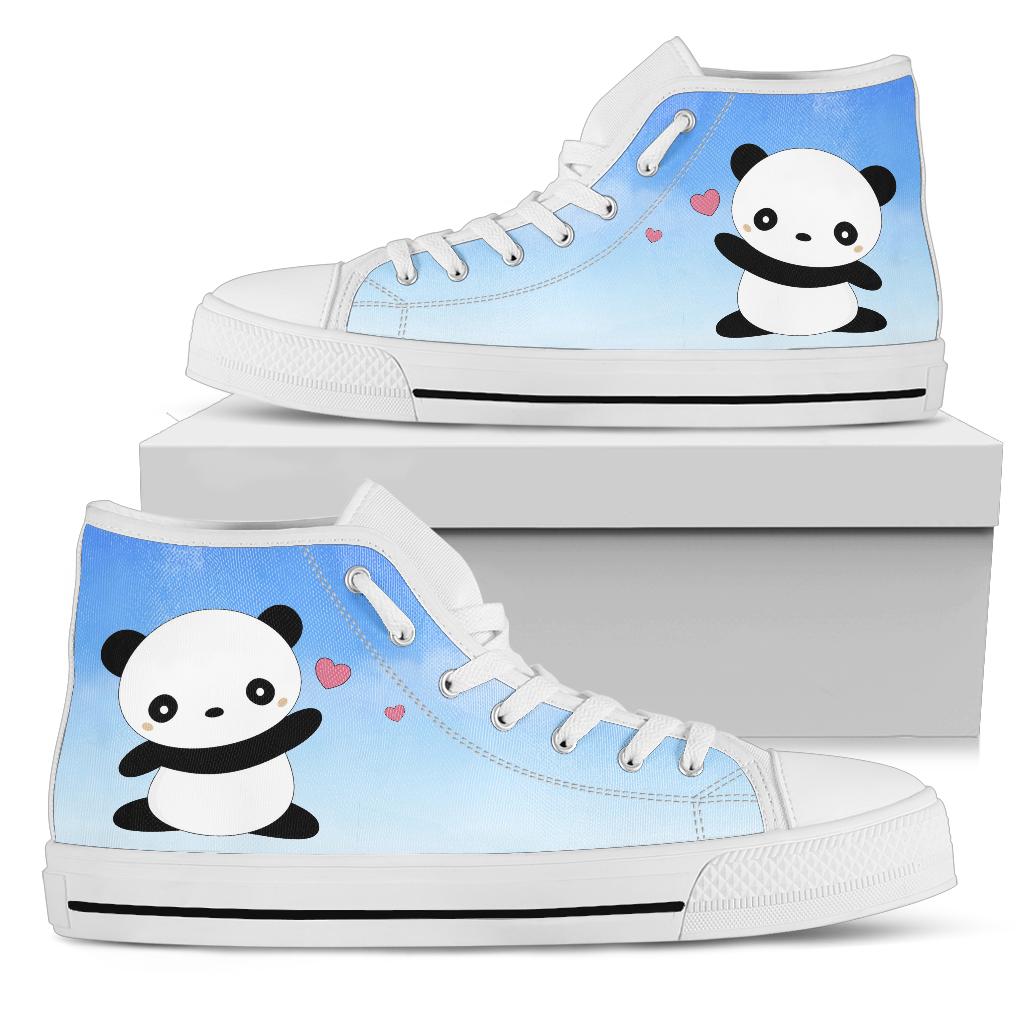 Kawaii Panda High Top Shoes
