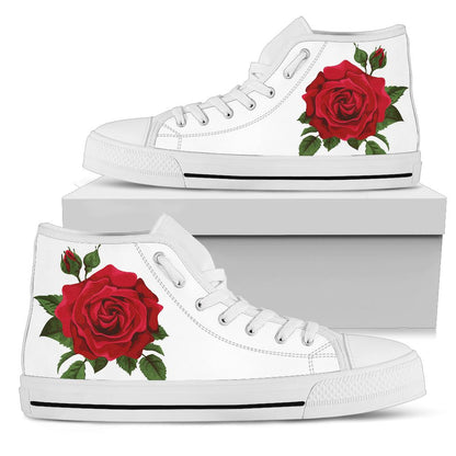 Custom Rose High Top Shoes