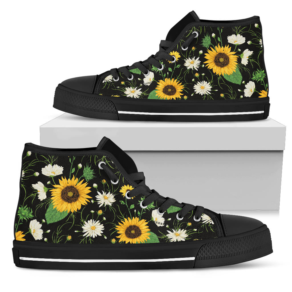 Womens Sunflower High Top Shoes