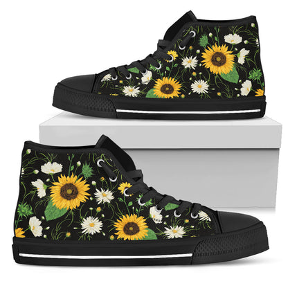 Womens Sunflower High Top Shoes