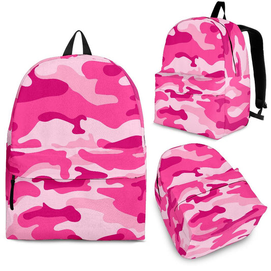 Pink Camouflage Backpack