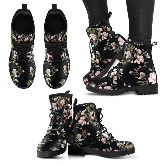 Floral Pattern Handcrafted Boots