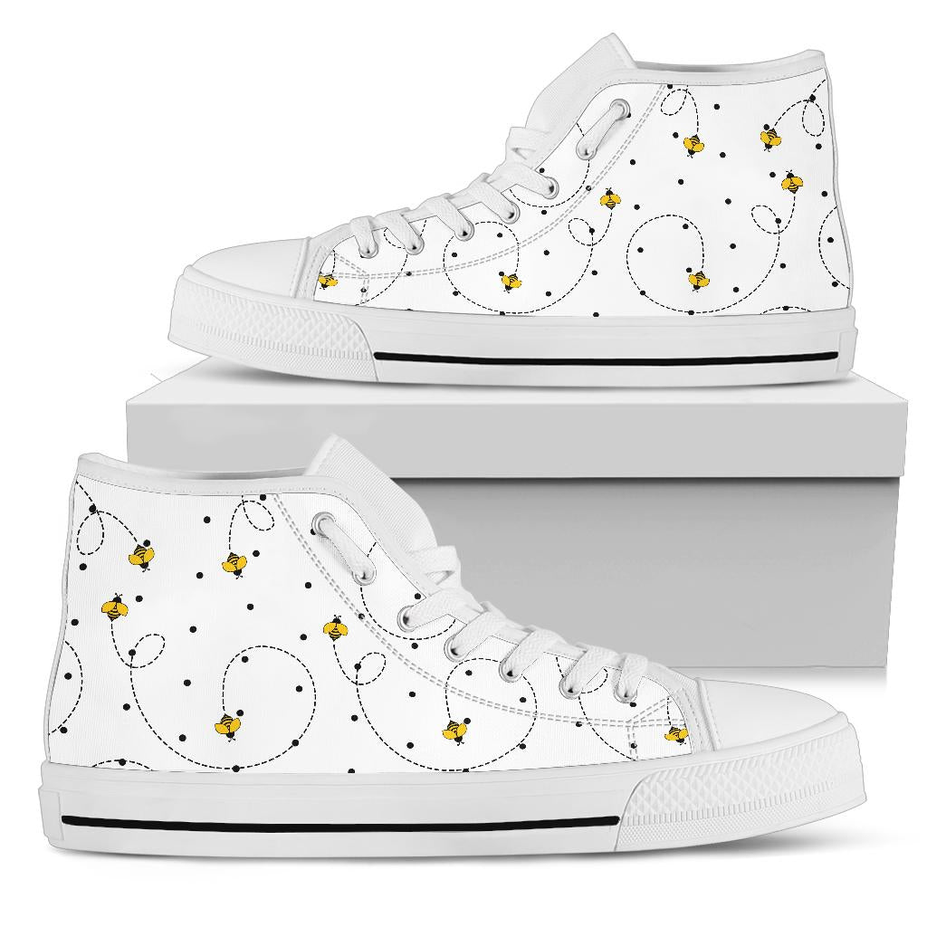 White Bee High Top Shoes