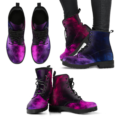 Pink & Purple Smoke Womens Boots