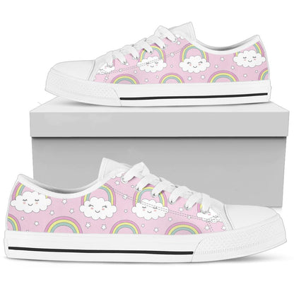 Pink Rainbow Low Top Shoes